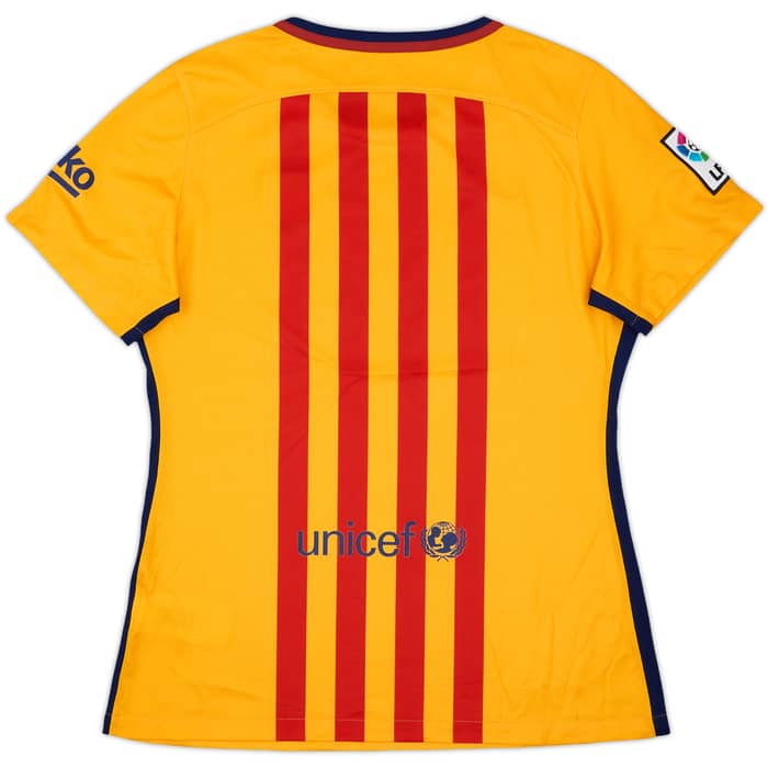 2015-16 Barcelona Away Shirt - 9/10 - (Women's L)