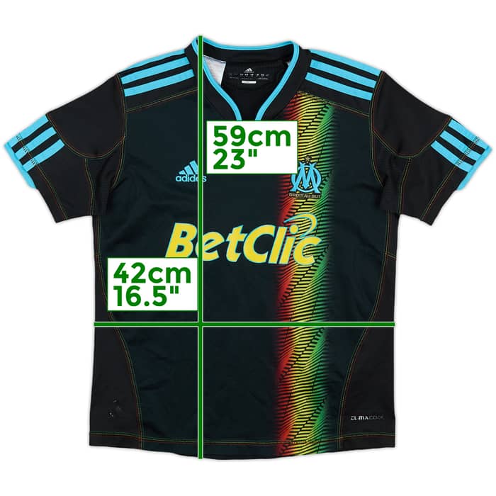2010-11 Olympique Marseille Third Shirt - 6/10 - (L.Boys)