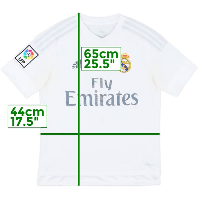 2015-16 Real Madrid Home Shirt - 5/10 - (L.Boys)