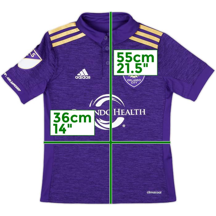 2016 Orlando City Home Shirt - 10/10 - (S.Boys)
