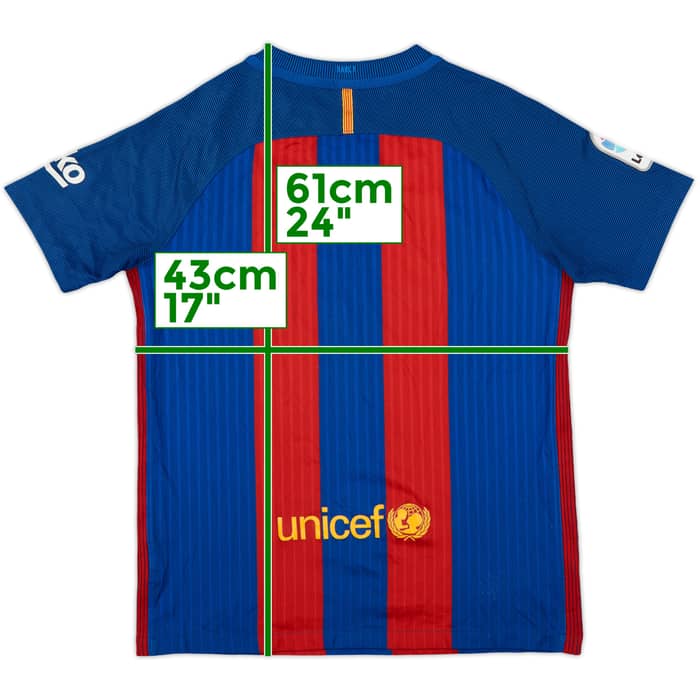 2016-17 Barcelona Home Shirt - 7/10 - (12-18 Months)