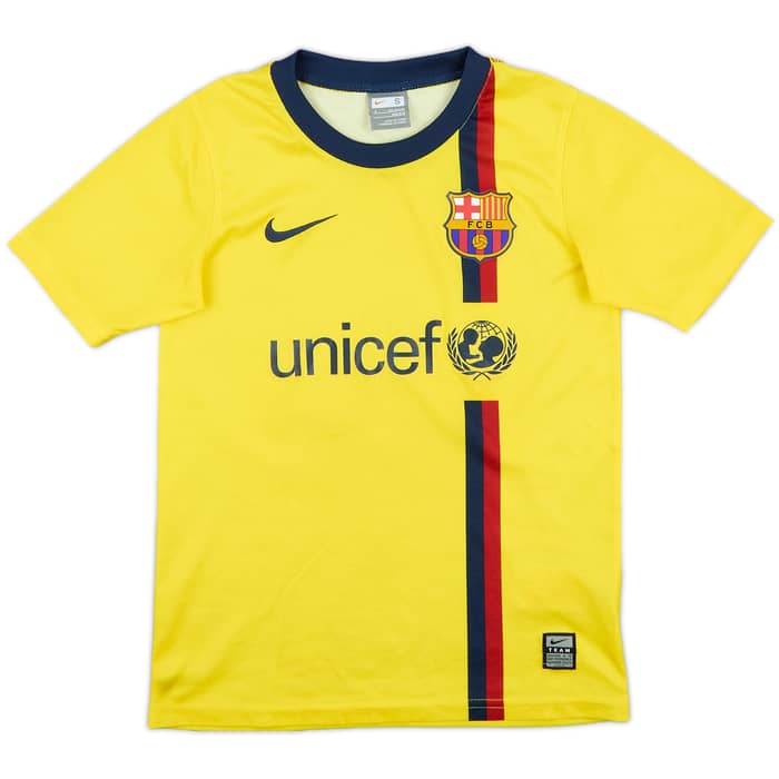 2008-09 Barcelona Basic Away Shirt - 7/10 - (S.Boys)