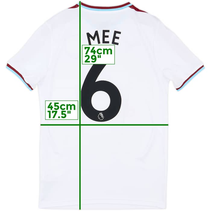 2017-18 Burnley Away Shirt Mee #6 - 7/10 - (S)