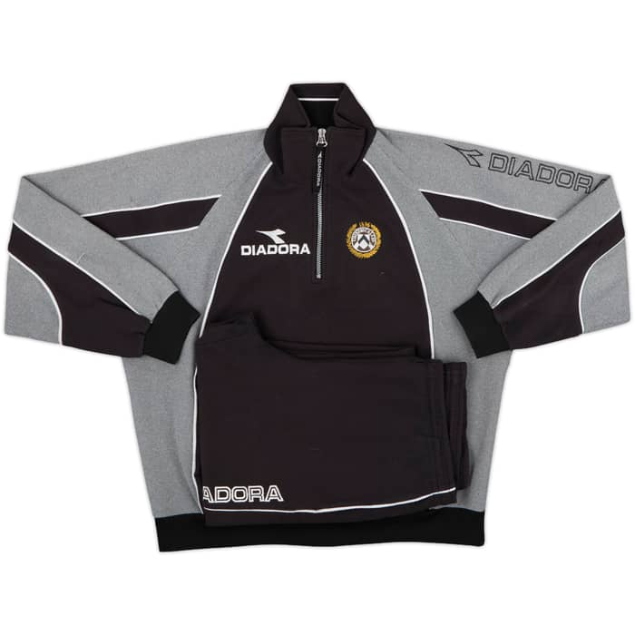 1999-00 Udinese Diadora 1/4 Zip Tracksuit - 9/10 - (L)