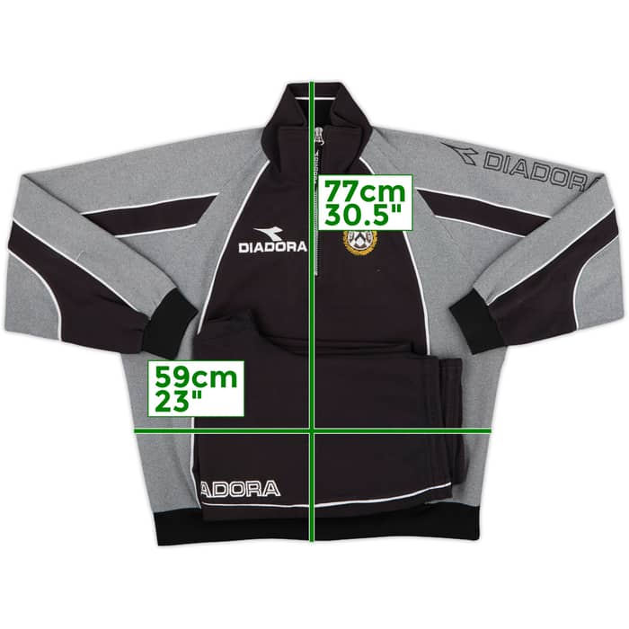 1999-00 Udinese Diadora 1/4 Zip Tracksuit - 9/10 - (L)