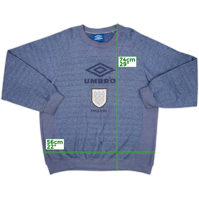 1994-96 England Umbro Sweat Top - 6/10 - (XL)