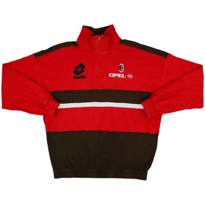 1994-95 AC Milan Lotto 1/4 Zip Tracksuit - 7/10 - (M)
