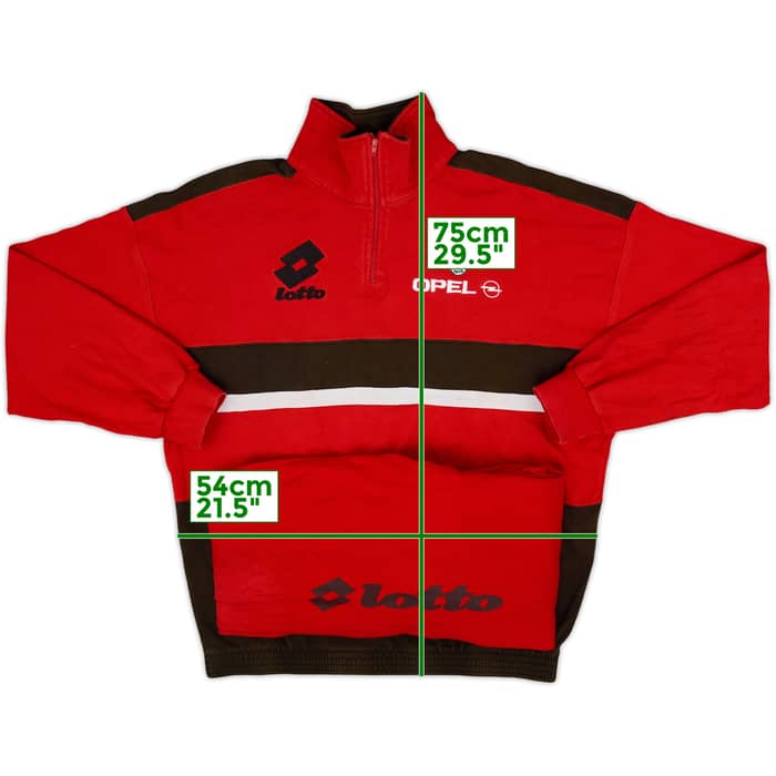 1994-95 AC Milan Lotto 1/4 Zip Tracksuit - 7/10 - (M)