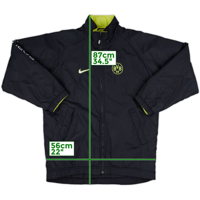 1997-98 Borussia Dortmund Nike Reversible Padded Bench Coat - 7/10 - (XL)