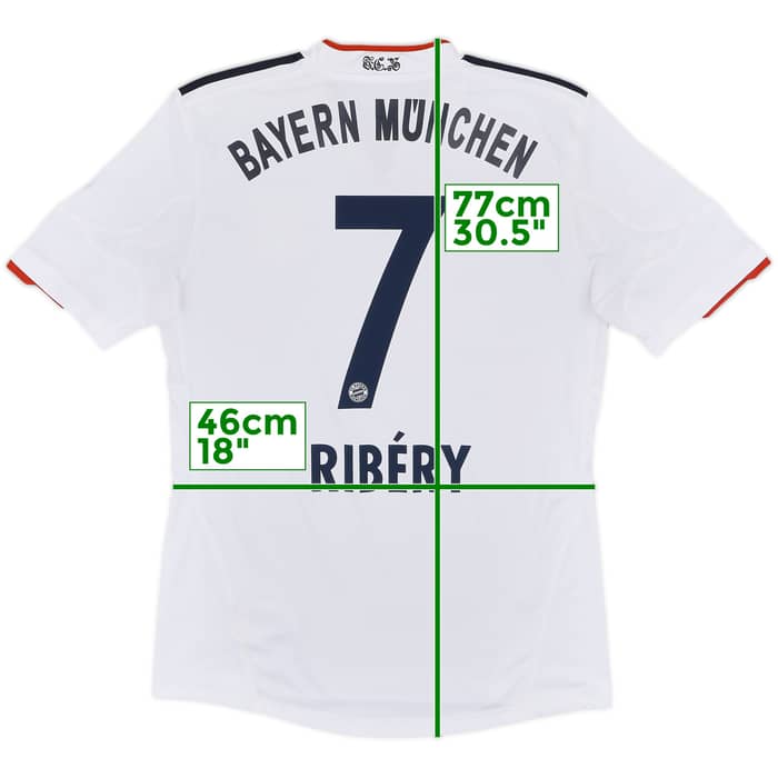 2010-11 Bayern Munich Away Shirt Ribery #7 - 7/10 - (M)