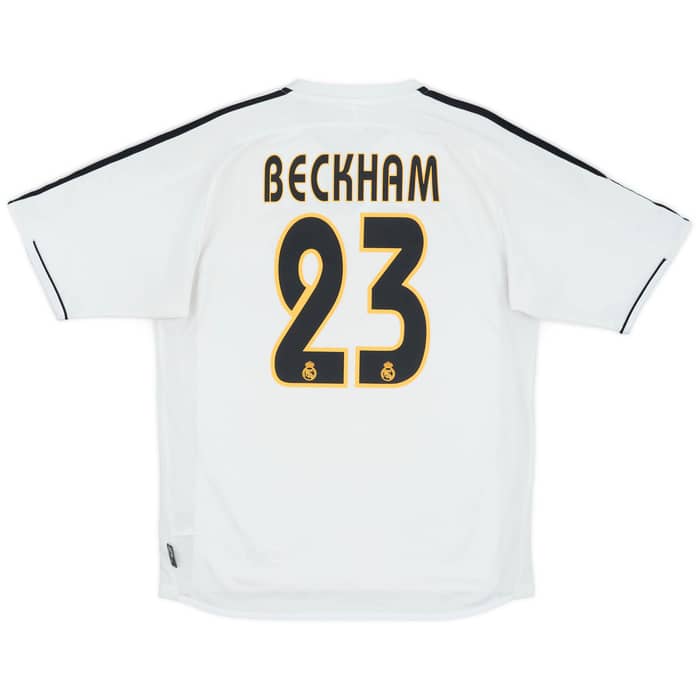 2003-04 Real Madrid Home Shirt Beckham #23 - 6/10 - (S)