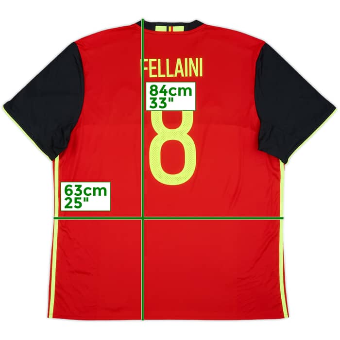 2016-17 Belgium Home Shirt Fellaini #8 - 10/10 - (XXL)