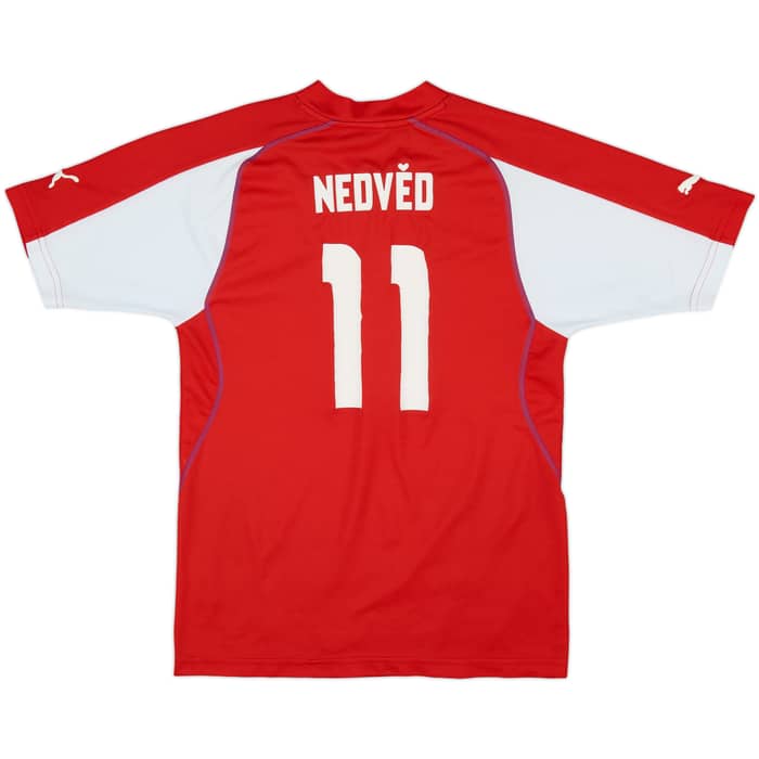 2003-04 Czech Republic Home Shirt Nedved #11 - 7/10 - (S)