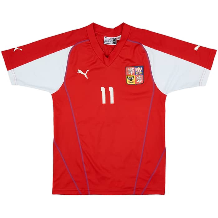 2003-04 Czech Republic Home Shirt Nedved #11 - 7/10 - (S)