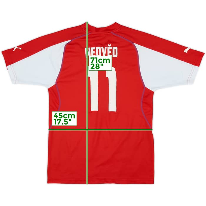 2003-04 Czech Republic Home Shirt Nedved #11 - 7/10 - (S)