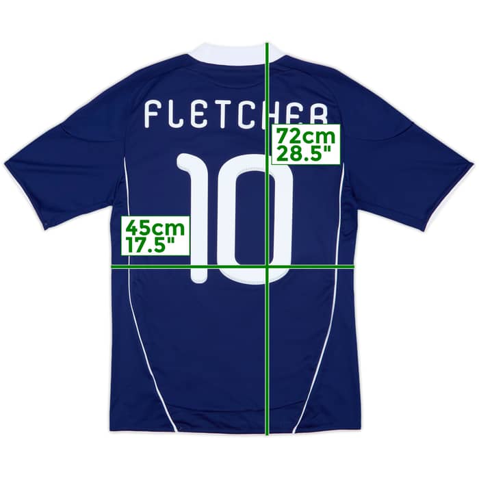 2010-11 Scotland Home Shirt Fletcher #10 - 6/10 - (S)