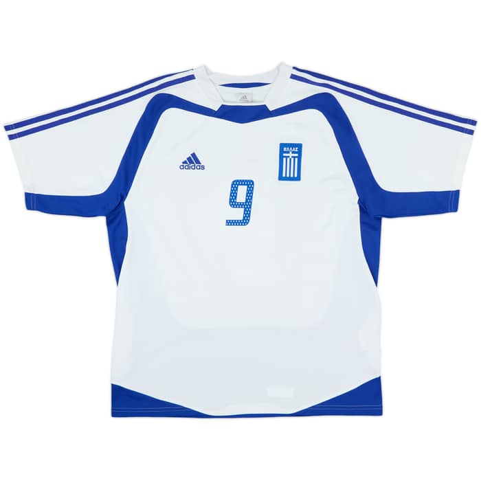2004-06 Greece Away Shirt Charisteas #9 - 10/10 - (L)