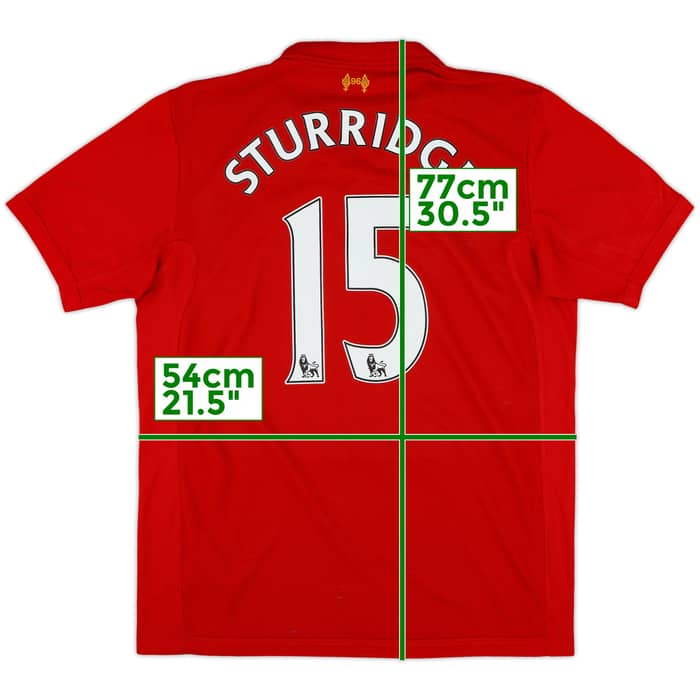 2012-13 Liverpool Home Shirt Sturridge #15 - 6/10 - (L)