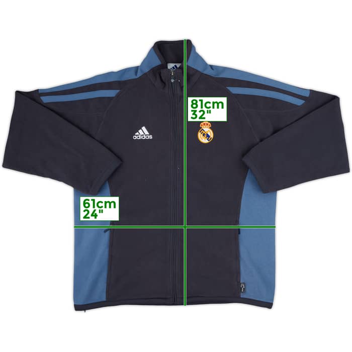 2001-02 Real Madrid adidas Fleece Jacket - 8/10 - (M/L)