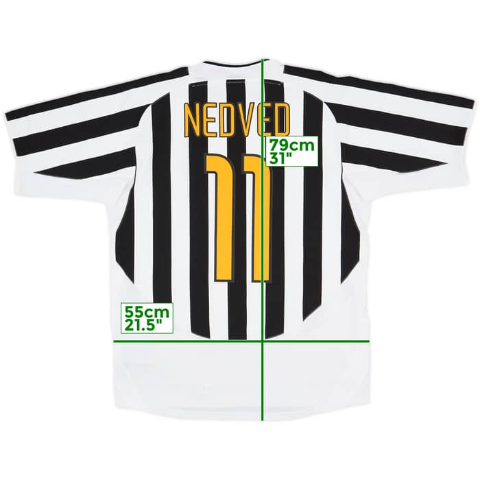 2003-04 Juventus Home Shirt Nedved #11 - 10/10 - (L)