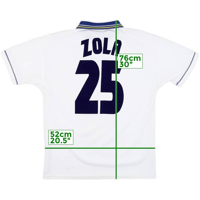 1998-00 Chelsea Away Shirt Zola #25 - 5/10 - (L)
