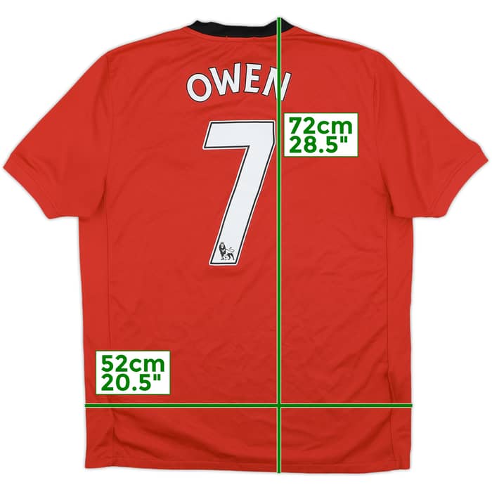 2009-10 Manchester United Home Shirt Owen #7 - 7/10 - (M)