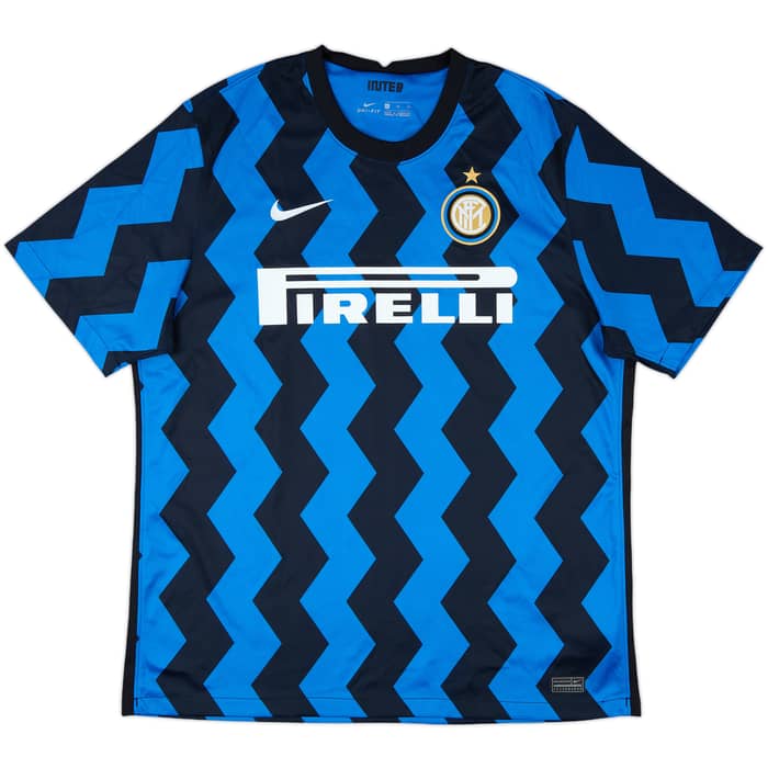 2020-21 Inter Milan Home Shirt Lukaku #9 - 9/10 - (XL)