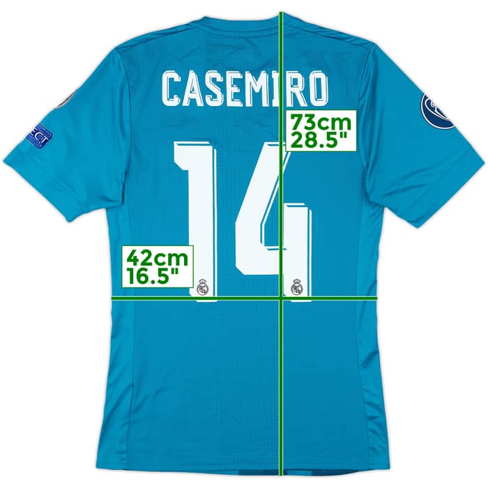 2017-18 Real Madrid Authentic Third Shirt Casemiro #14 - 7/10 - (S)