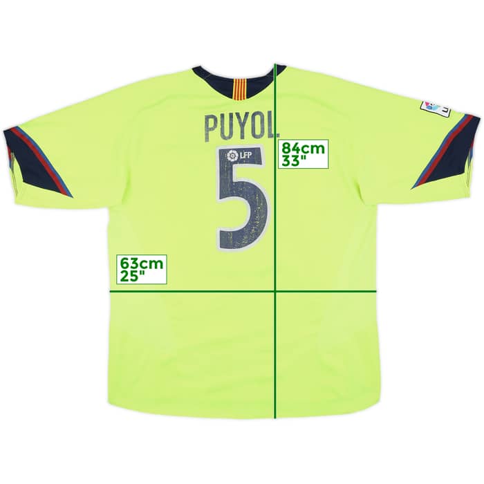 2005-06 Barcelona Away Shirt Puyol #5 - 5/10 - (XXL)