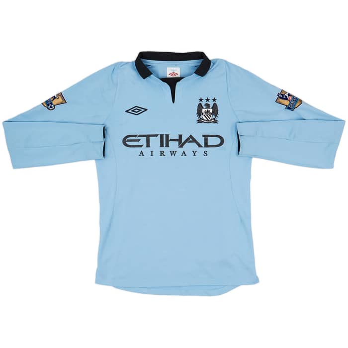 2012-13 Manchester City Home L/S Shirt Kun Aguero #16 - 5/10 - (S)