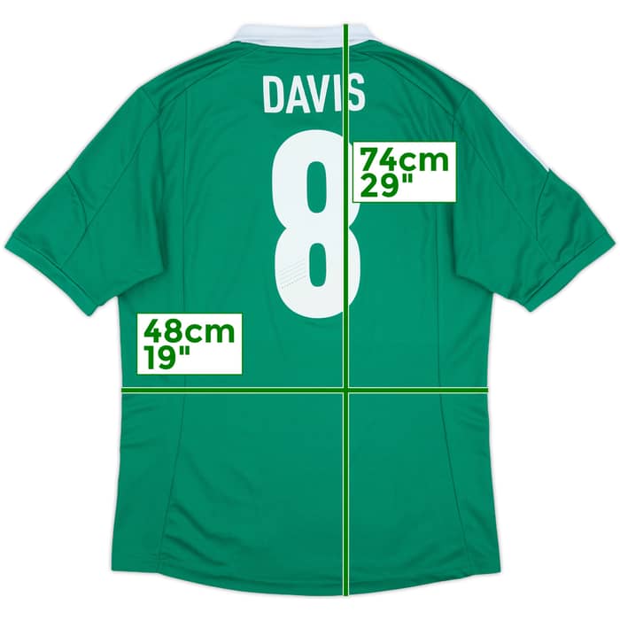 2012-13 Northern Ireland Home Shirt Davis #8 - 8/10 - (M)