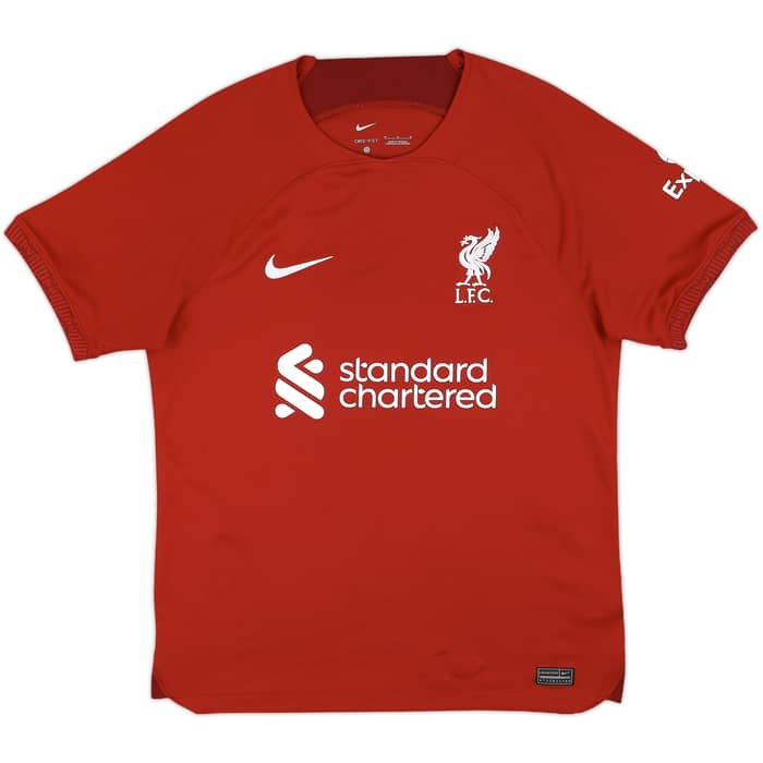 2022-23 Liverpool Home Shirt Virgil #4 - 9/10 - (M)