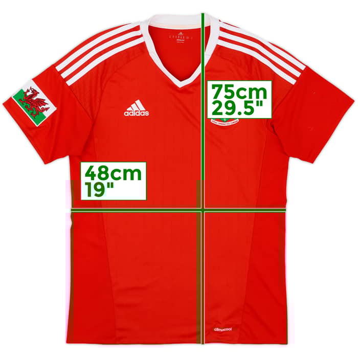 2016-17 Wales Home Shirt - 8/10 - (M)
