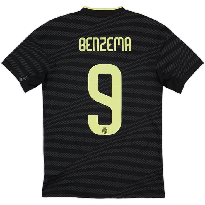 2022-23 Real Madrid Third Shirt Benzema #9 - 7/10 - (XS)