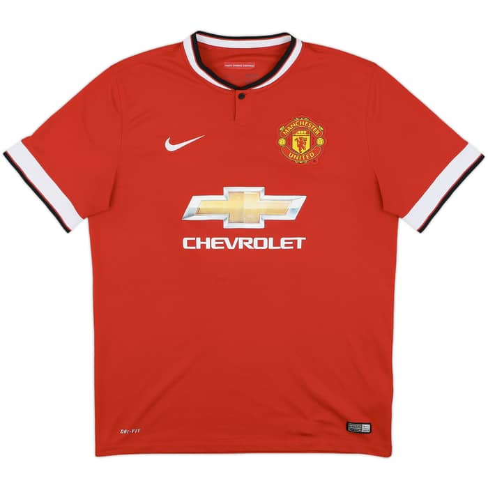 2014-15 Manchester United Home Shirt Marcos Rojo #5 - 7/10 - (L)