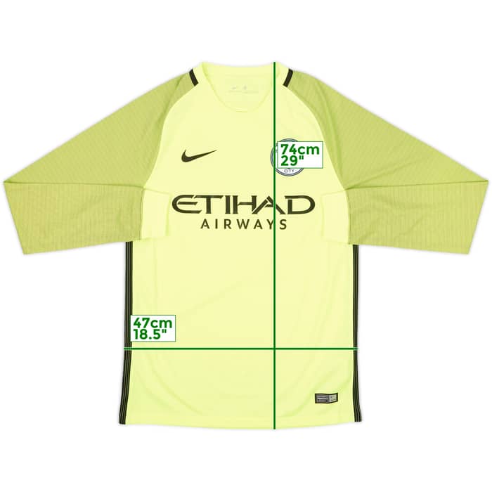 2016-17 Manchester City GK Shirt - 10/10 - (S)