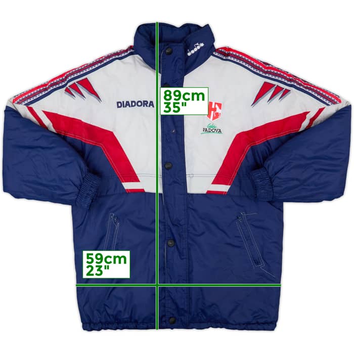1996-97 Padova Diadora Padded Bench Coat - 7/10 - (M)