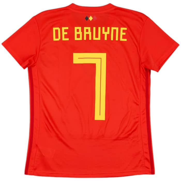2018-19 Belgium Home Shirt De Bruyne #7 - 9/10 - (Women's M)