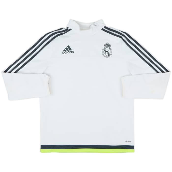 2015-16 Real Madrid adidas 1/4 Zip Drill Top - 8/10 - (L.Boys)