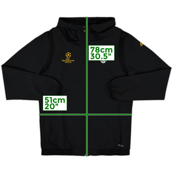 2016-17 Juventus adidas CL Hooded Track Jacket - 8/10 - (M)