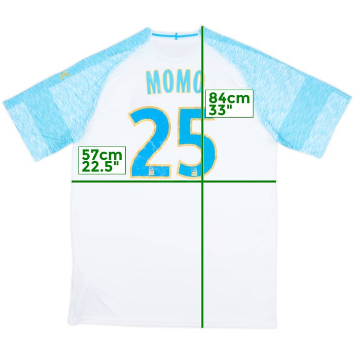 2018-19 Olympique Marseille Home Shirt Momo #25 - 10/10 - (XXL)