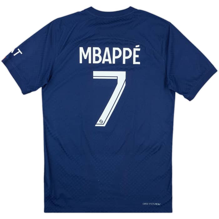 2022-23 Paris Saint-Germain Authentic Home Shirt Mbappe #7 - 10/10 - (S)