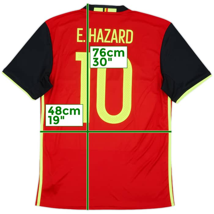 2016-17 Belgium Home Shirt Hazard #10 - 9/10 - (M)