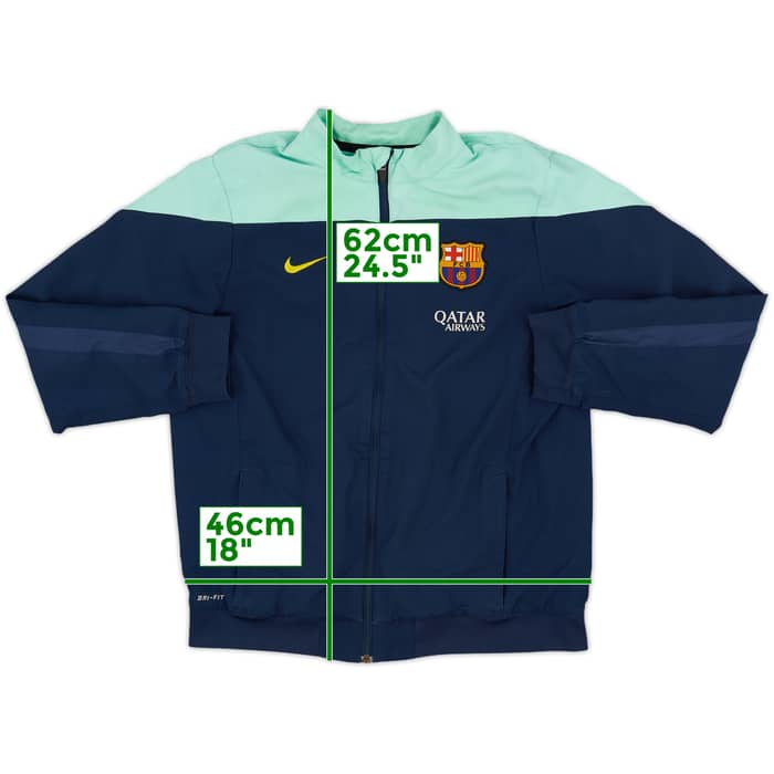 2013-14 Barcelona Nike Track Jacket - 8/10 - (L.Boys)