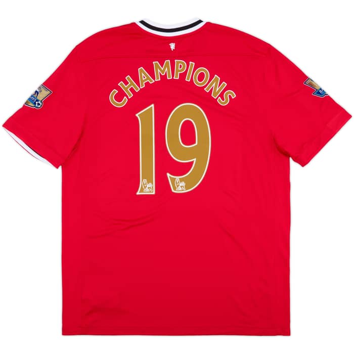 2011-12 Manchester United Home Shirt Champions #19 - 8/10 - (XL)