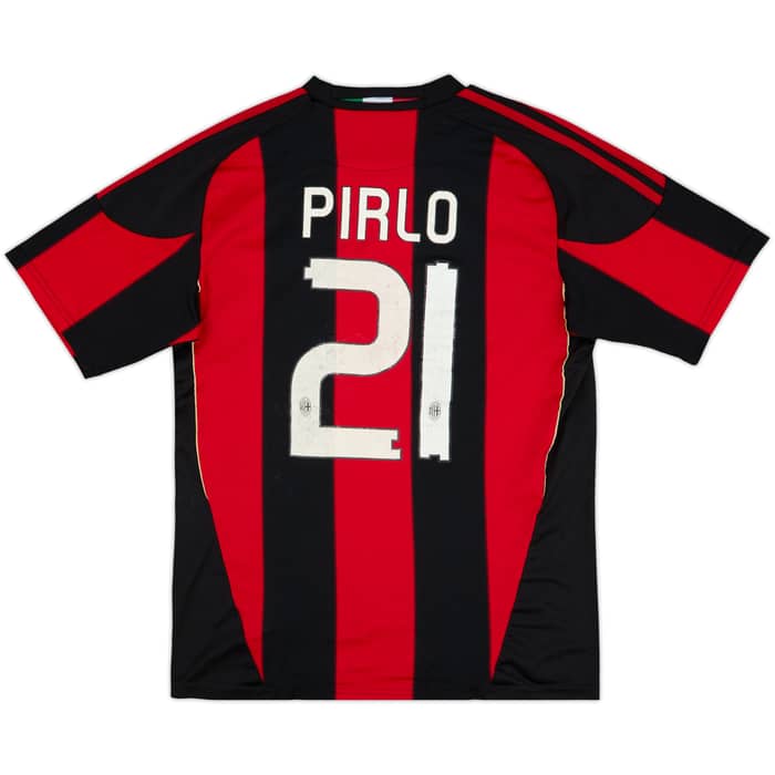 2010-11 AC Milan Home Shirt Pirlo #21 - 5/10 - (M)