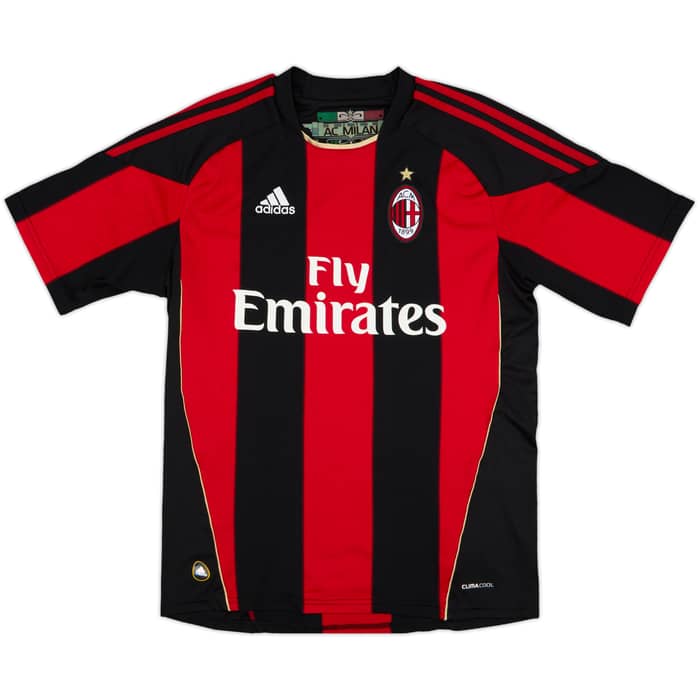 2010-11 AC Milan Home Shirt Pirlo #21 - 5/10 - (M)
