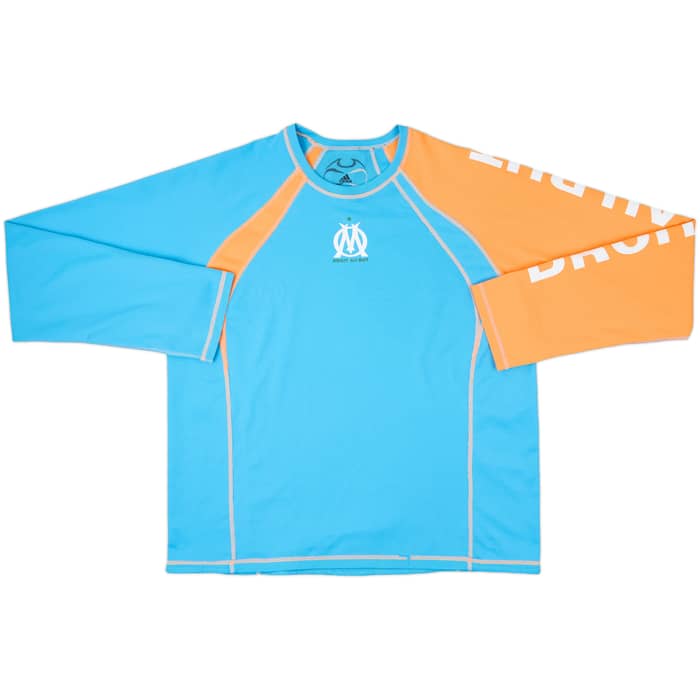 2007-08 Olympique Marseille adidas Reversible Sweat Top - 7/10 - (XL)