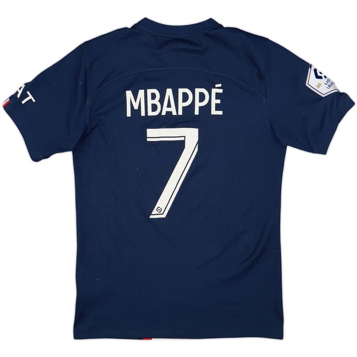 2022-23 Paris Saint-Germain Home Shirt Mbappe #7 - 7/10 - (S)
