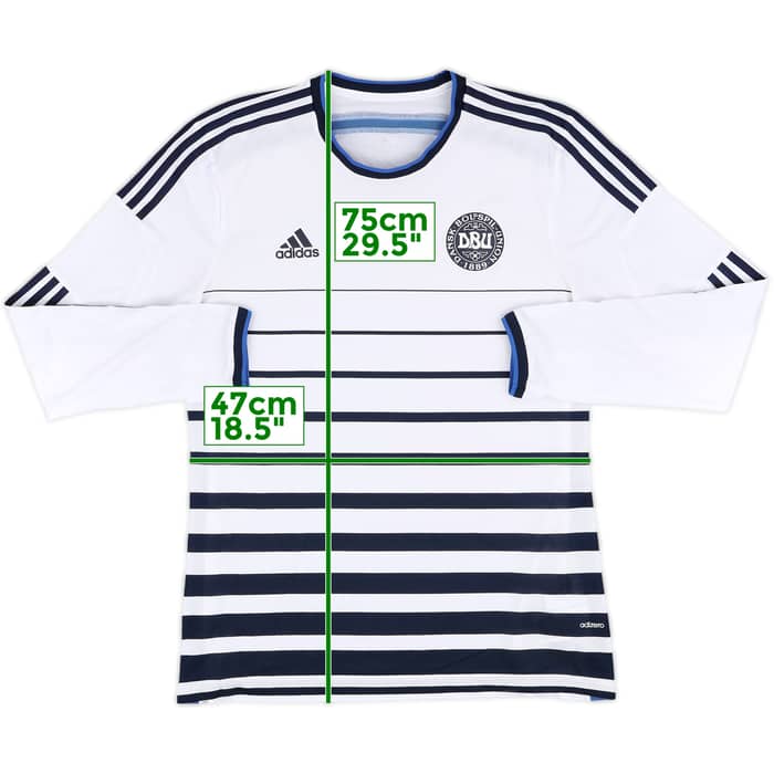 2014-15 Denmark Player Issue Away L/S Shirt - 7/10 - (XL)